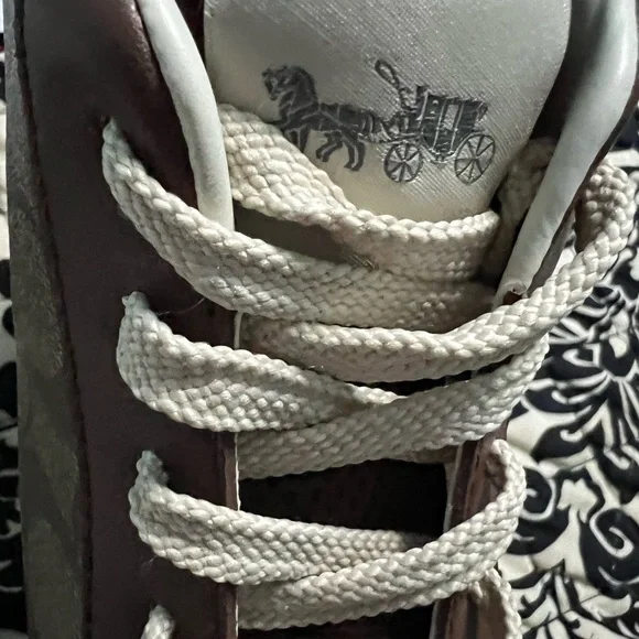 Brown and Tan High-Top Sneakers - Picture 6 of 7